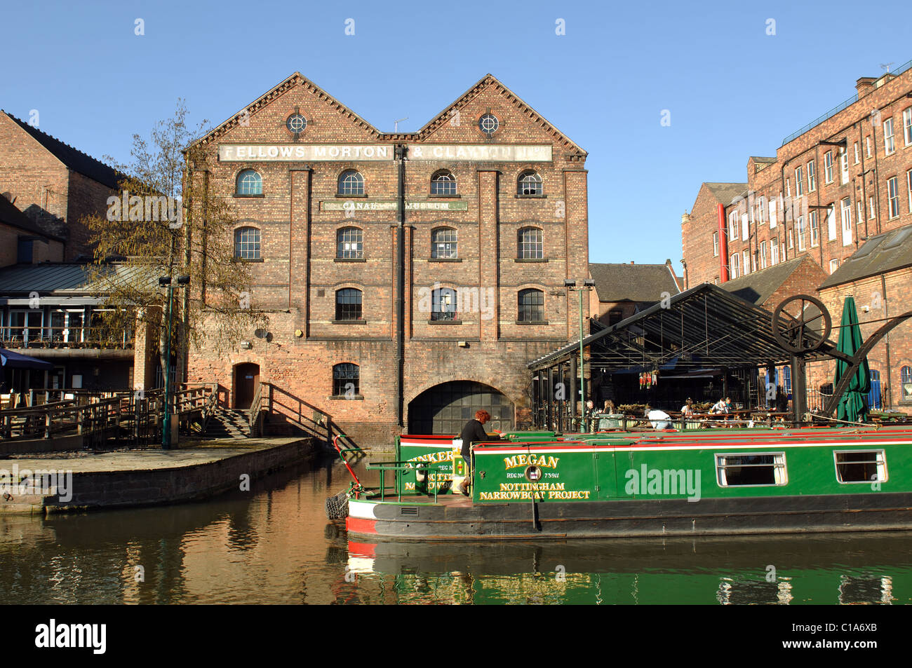 Nottingham Canal + e Canal Museum Foto Stock