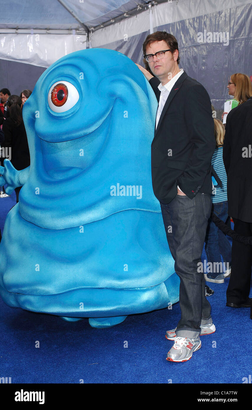 Rainn Wilson, Los Angeles premiere Monsters vs Aliens tenutasi presso l'Anfiteatro Gibson Universal City Walk Los Angeles, Foto Stock