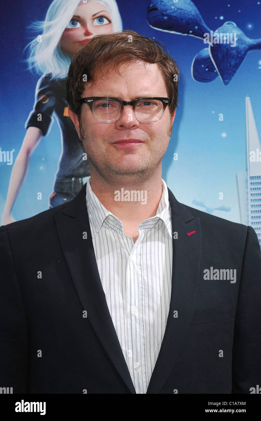 Rainn Wilson, Los Angeles premiere Monsters vs Aliens tenutasi presso l'Anfiteatro Gibson Universal City Walk Los Angeles, Foto Stock