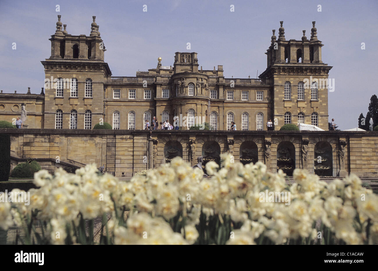 Il Palazzo di Blenheim a Woodstock, Oxfordshire - il luogo di nascita di Sir Winston Churchill. Foto Stock