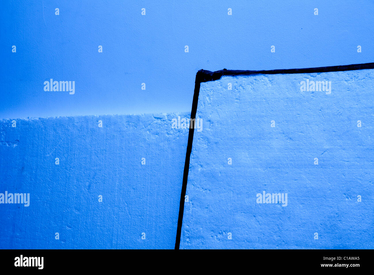 Blu e nero abstract Foto Stock
