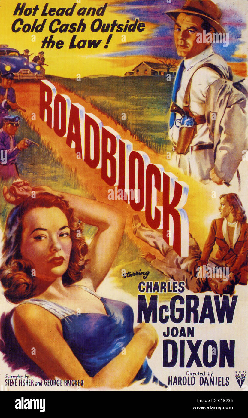 Diga Poster per 1951 RKO film con Joan Dixon Foto Stock