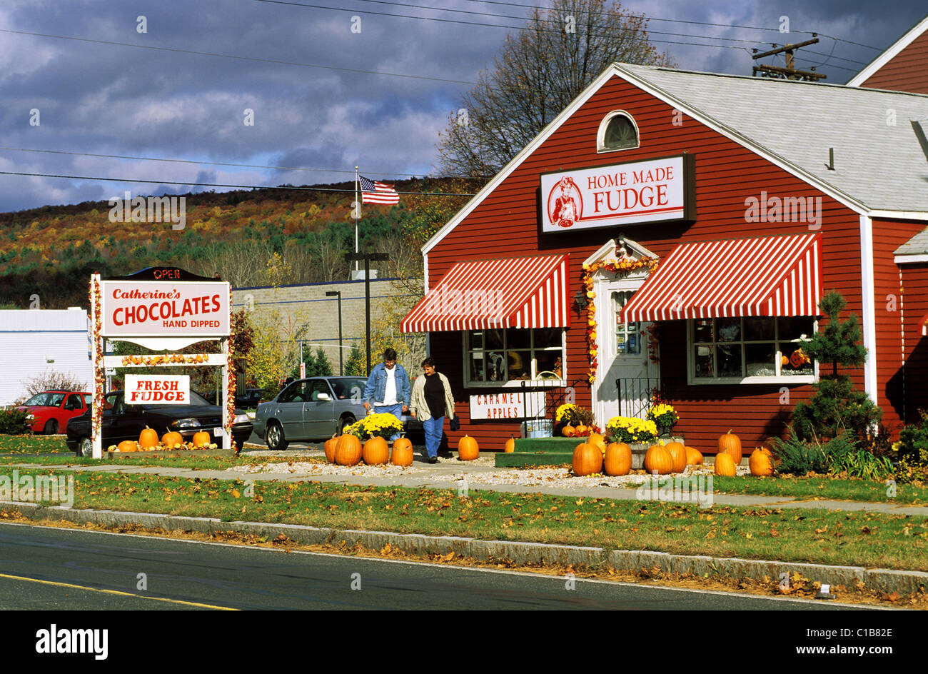 Stati Uniti, Massachusetts, Berkshires, Great Barrington, Cioccolataio Foto Stock