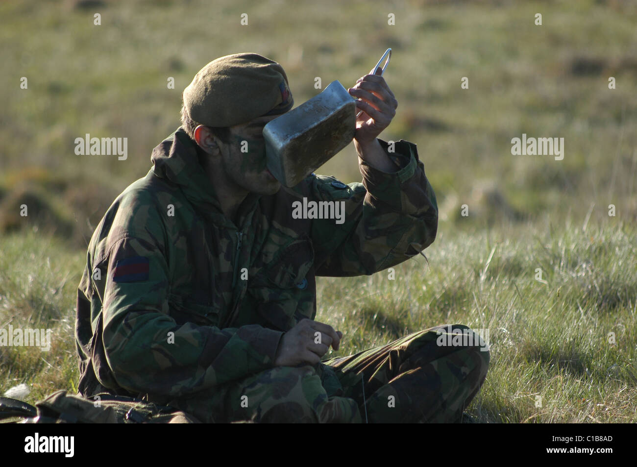 Un esercito marche sul suo stomaco e per mantenere il morale ed è importante che il cibo è buono. Foto Stock