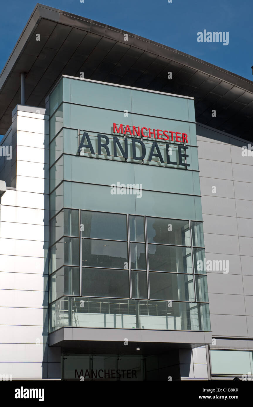 Manchester Arndale shopping centre.più grande del Regno Unito inner city shopping centre. Foto Stock