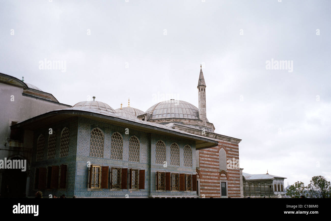 Il Twin chiosco dell'Harem del Palazzo Topkapi ad Istanbul in Turchia. Foto Stock
