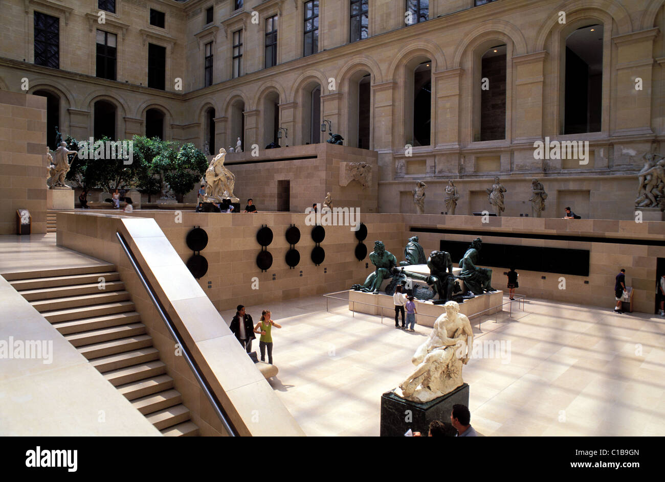 Francia, Parigi, Marly cortile del Louvre Foto Stock