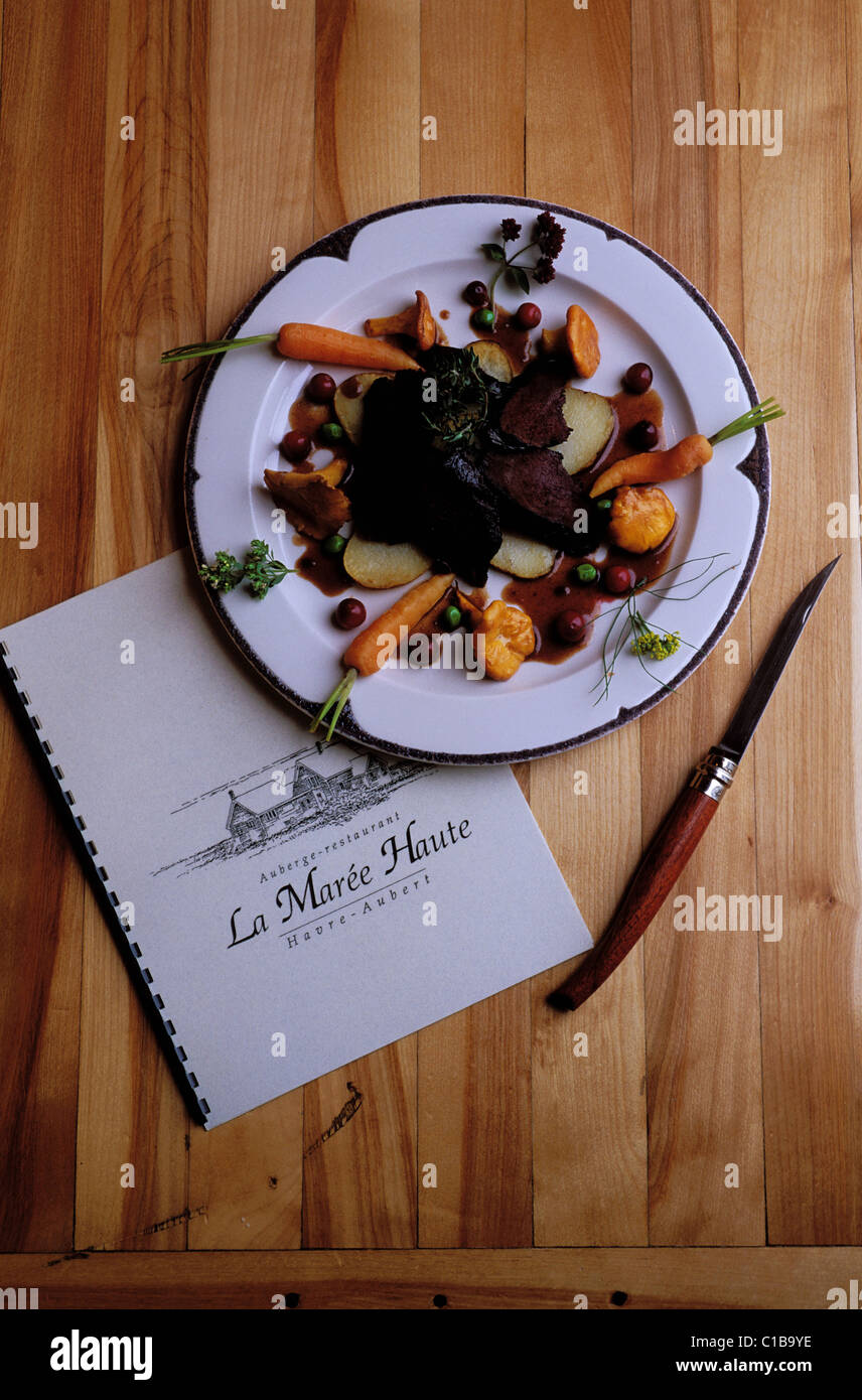 Canada, Provincia di Quebec, Iles de la Madeleine (Maddalena isole), Aubert isola, La Maree Haute ristorante e inn Foto Stock