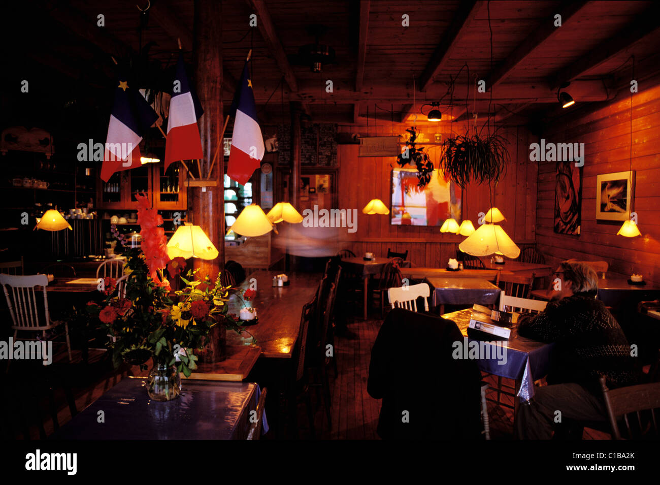 Canada, Provincia di Quebec, Îles de la Madeleine (La Madeleine isole), isola di Le Havre, Aubert è un'Acadian cafe Foto Stock