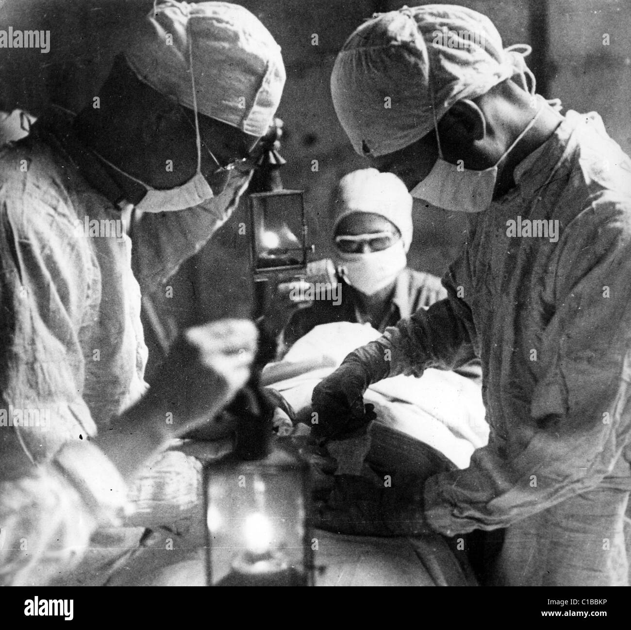 SINO-giapponese cinese di guerra ospedale da campo vicino a Changsha nel mese di ottobre 1939 Foto Stock