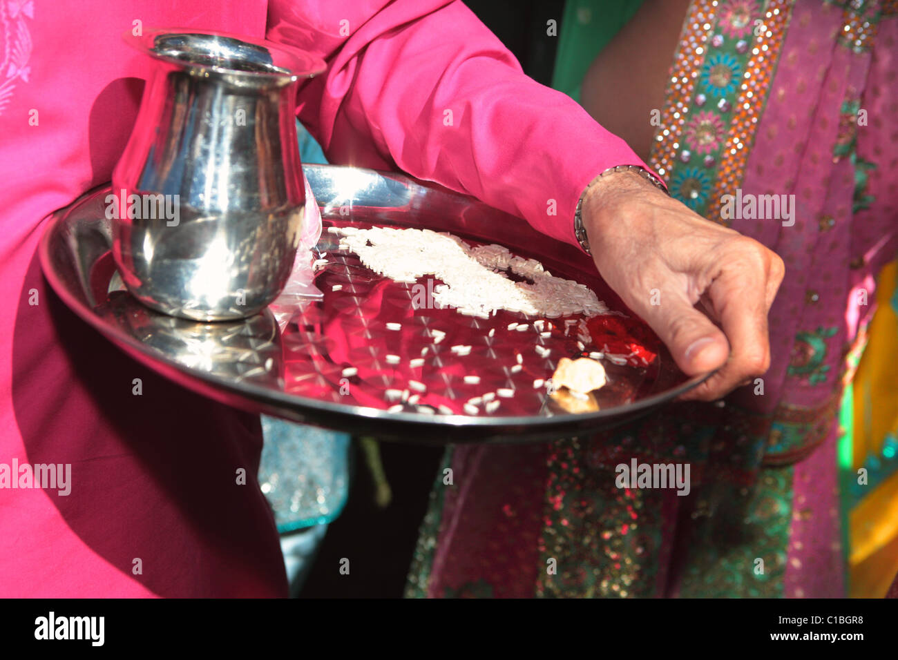 INDIAN cerimonia di nozze indù matrimoni tradizionali tradizione INDIA Foto Stock