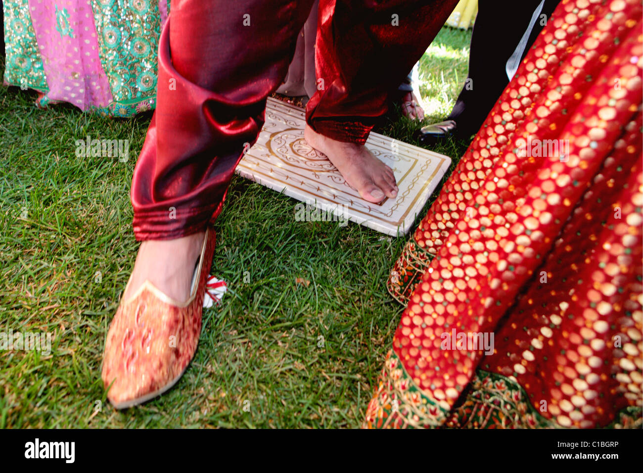 INDIAN cerimonia di nozze indù matrimoni tradizionali tradizione INDIA Foto Stock