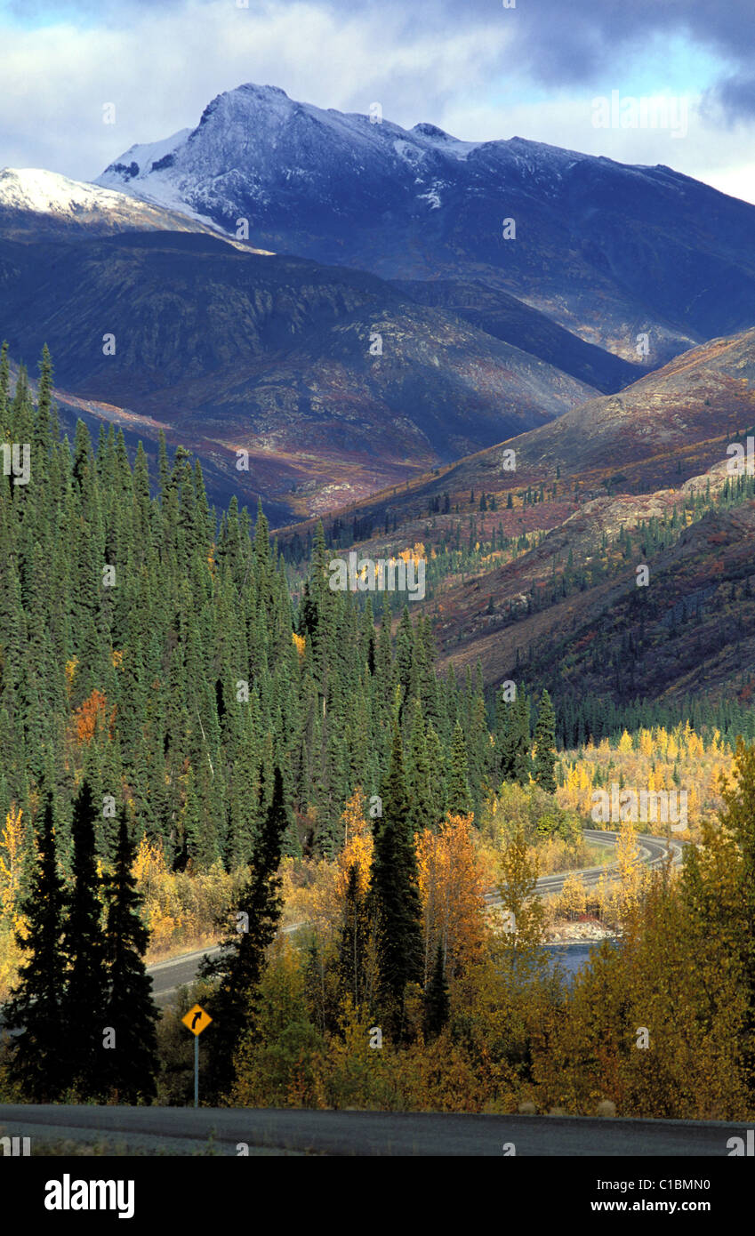 Canada, Yukon, Dempster Highway linking Dawson City e Inuvik (457 miglia) Foto Stock