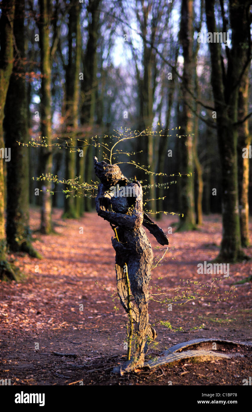 Francia, Morbihan, opera d'arte nel parco Kerguehennec Foto Stock