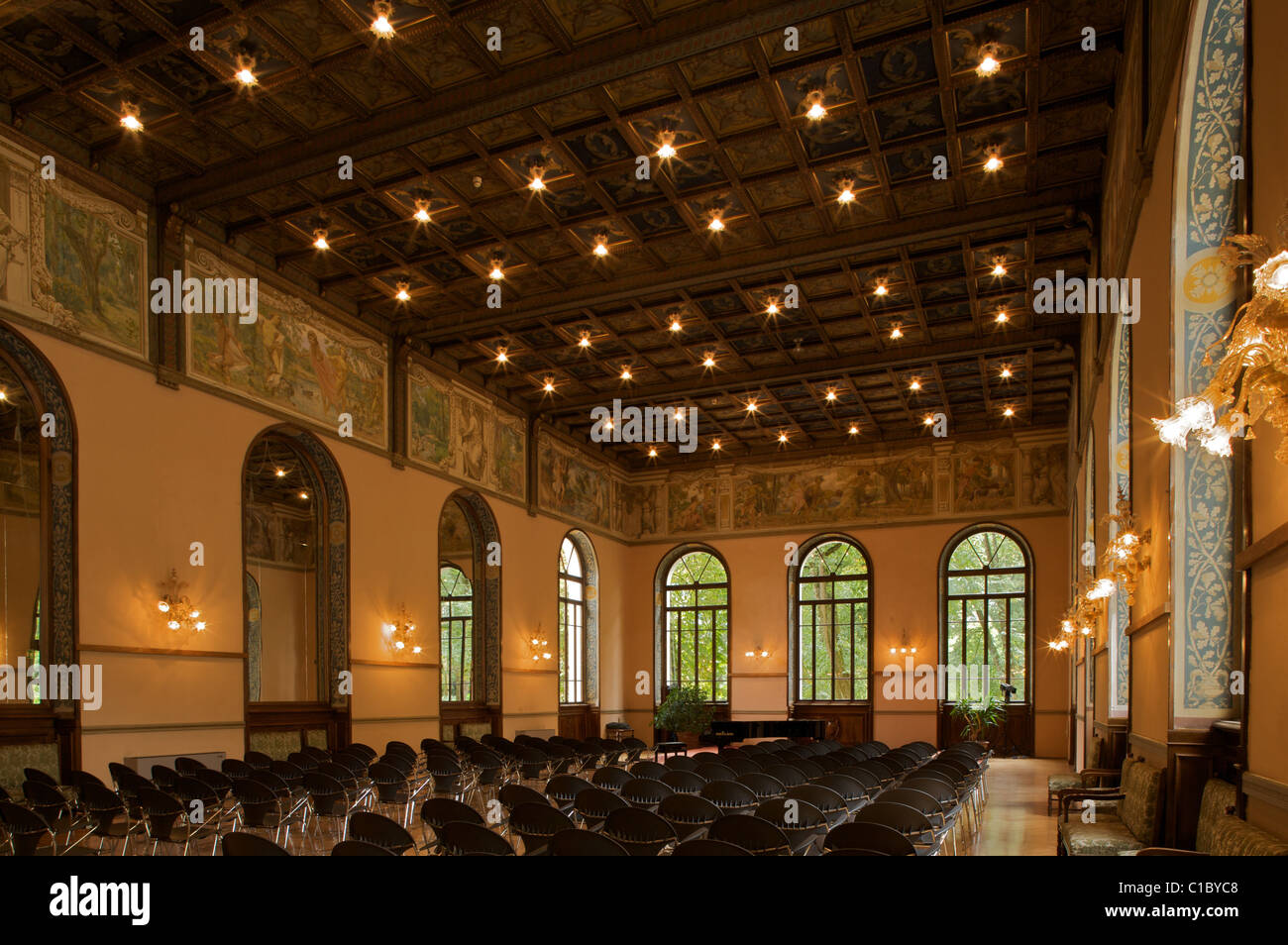 Raphael Spa, il Palazzo delle Terme di Roncegno, Valsugana, Trentino Alto Adige Foto Stock