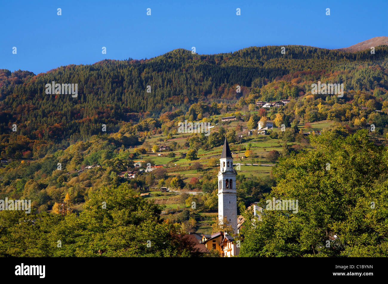 Roncegno, Valsugana e Lagorai mountain range, Trentino Alto Adige, Italia, Europa Foto Stock