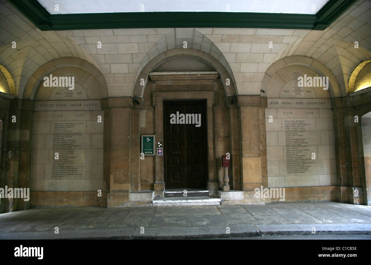 Vista generale gv all ingresso della St Bartholomews ( Barts ) Museo Ospedale, SMITHFIELD, Londra, Inghilterra. Foto Stock