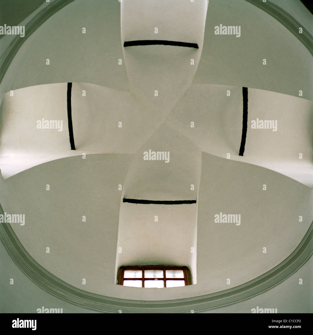 Un dettaglio del soffitto del palazzo di Topkapi ad Istanbul in Turchia. Foto Stock