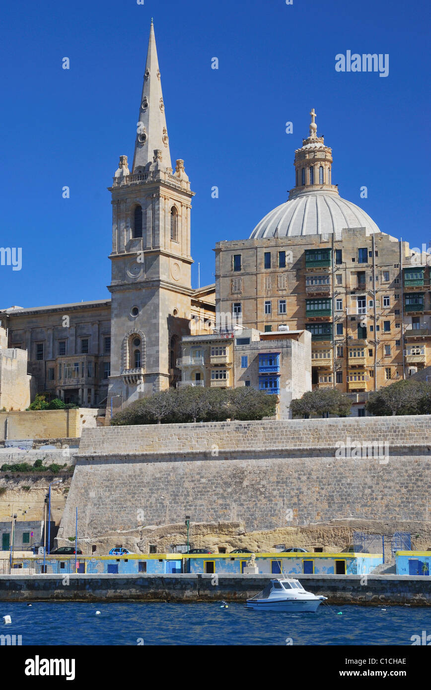 San Paolo Anglicani e la Nostra Signora del Monte Carmelo - Valletta Foto Stock