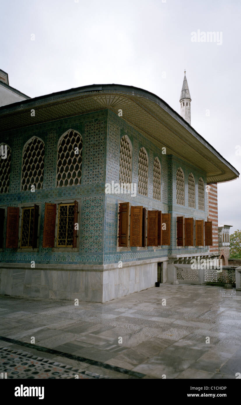 Il Twin chiosco dell'Harem del Palazzo Topkapi ad Istanbul in Turchia. Foto Stock