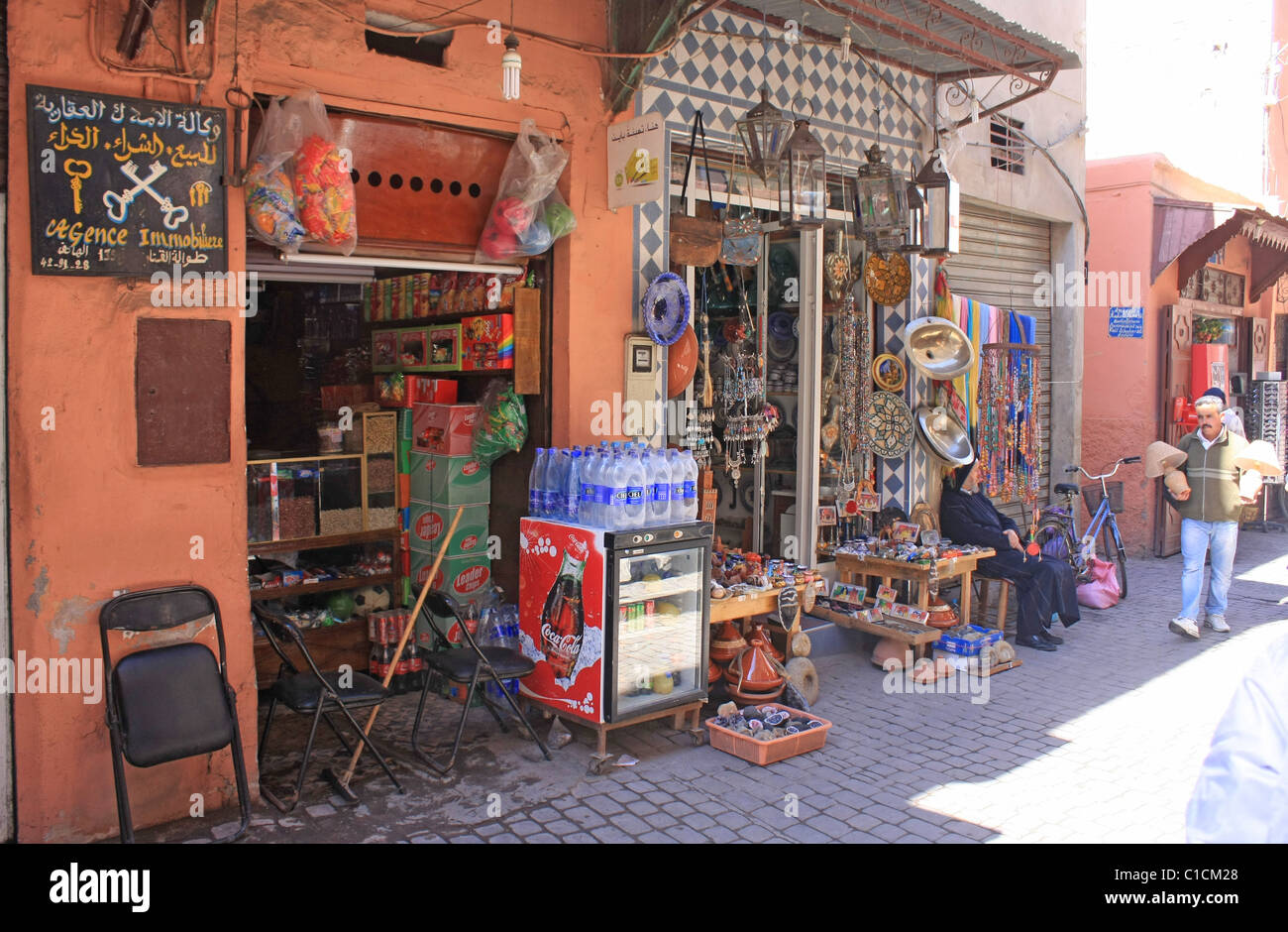 Il souk di Marrakech Foto Stock