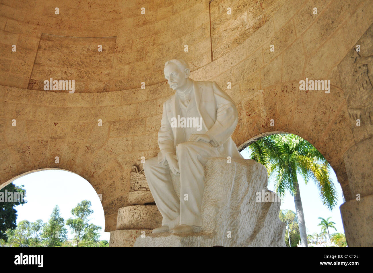 Santiago de Cuba, il cimitero di Santa Ifigenia, monumento a Jose Marti Foto Stock