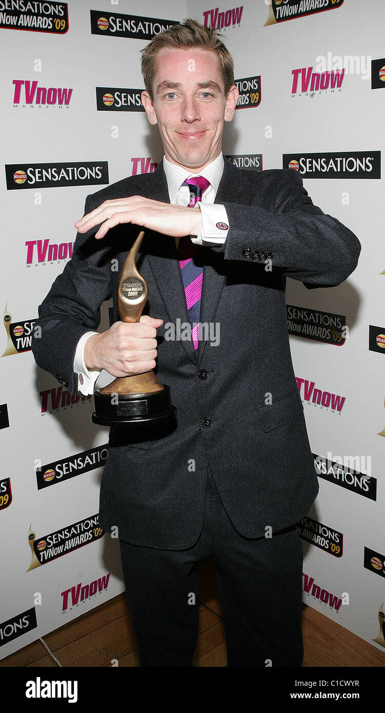 Ryan Tubridy le sensazioni TV ora Awards 2009 tenutasi presso la Mansion House - Sala stampa - Dublino, Irlanda - 18.04.09 Foto Stock