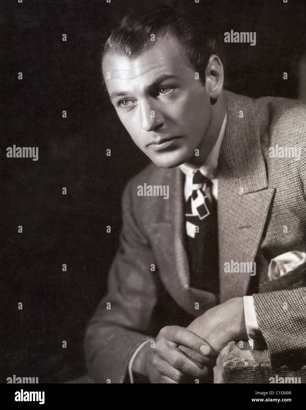 GARY COOPER (1901-1961) Noi film di star nel 1934 Foto Stock