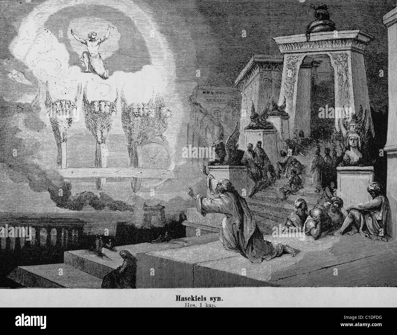 La visione di Ezechiele Foto Stock