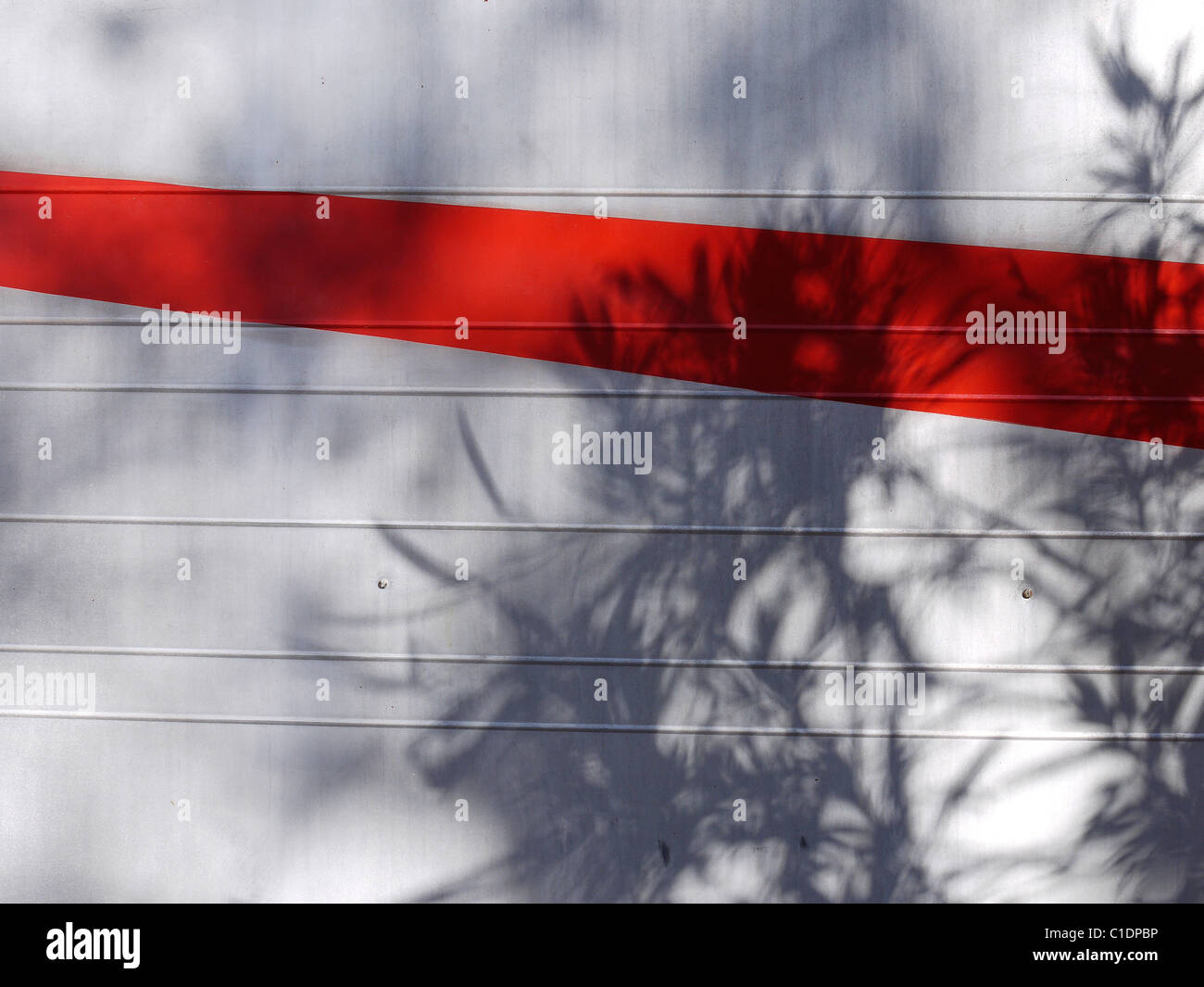 Abstract striscia rossa Foto Stock