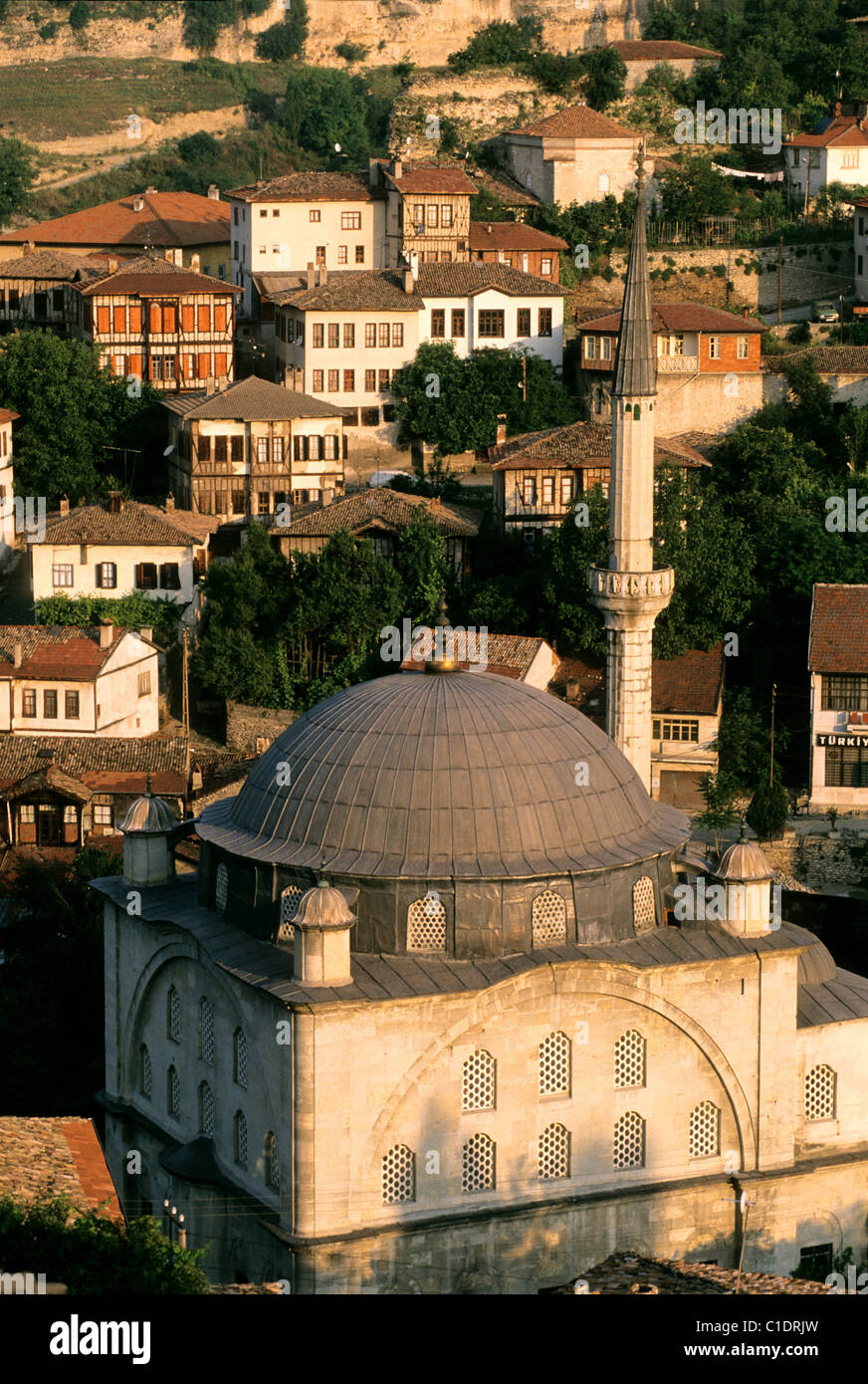 Turchia, Safranbolu e la sua tradizionale case Ottomane elencati come patrimonio mondiale dall' UNESCO, gli Izzet Pasa moschea Foto Stock