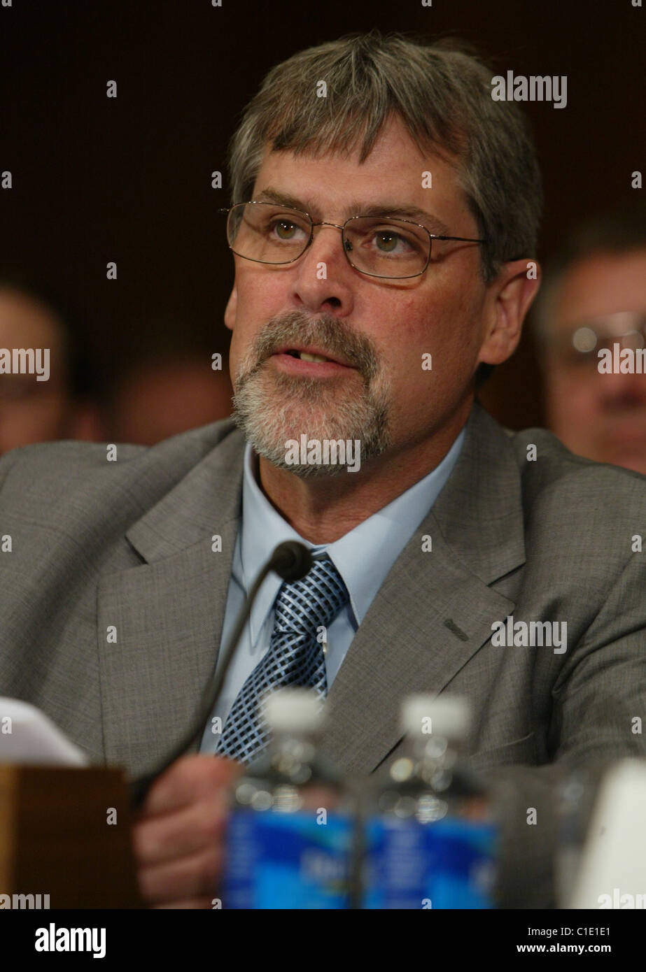 Il capitano Richard Phillips, master della MV Maersk Alabama partecipa in un Senato Comitato delle Relazioni Estere audizione su Foto Stock