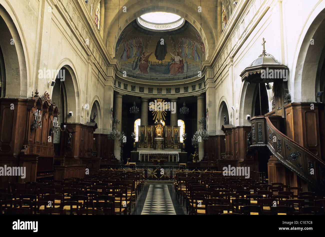 Francia, Parigi, Sainte Elisabeth chiesa Foto Stock