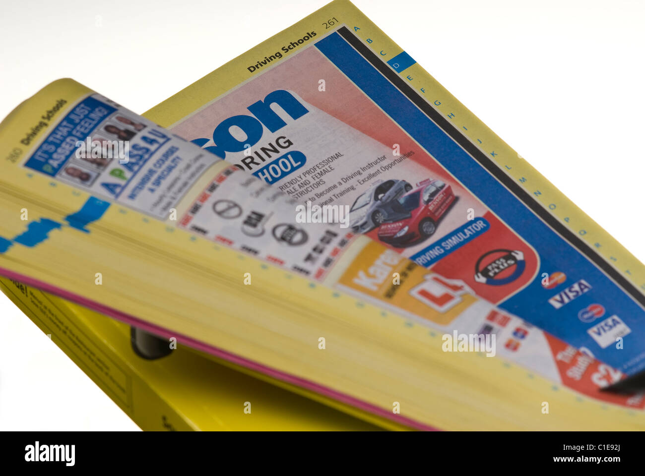 Pagine gialle, telefono business directory. Foto Stock