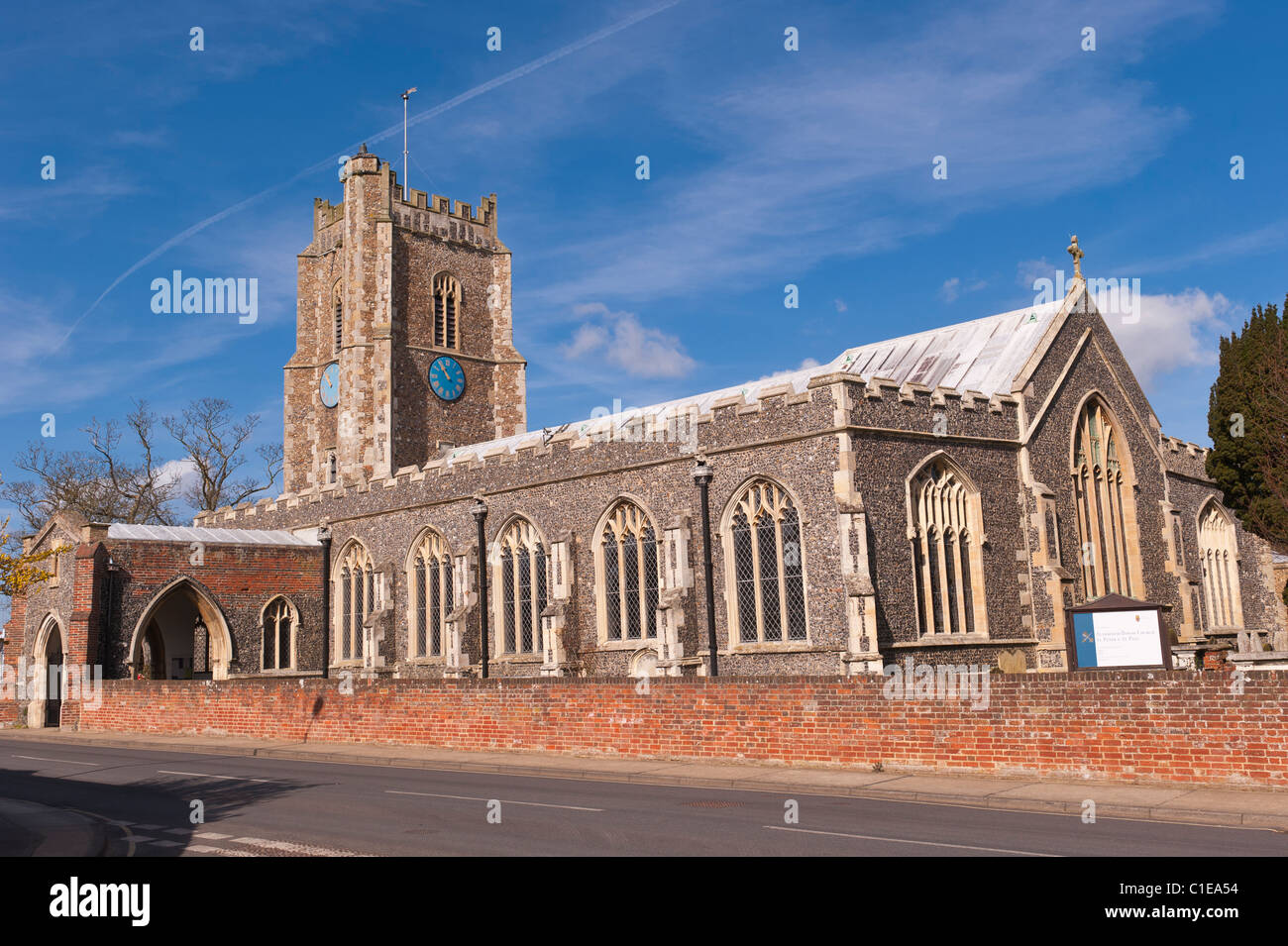 L'Aldeburgh chiesa parrocchiale di San Pietro e di San Paolo a Aldeburgh , Suffolk , Inghilterra , Inghilterra , Regno Unito Foto Stock