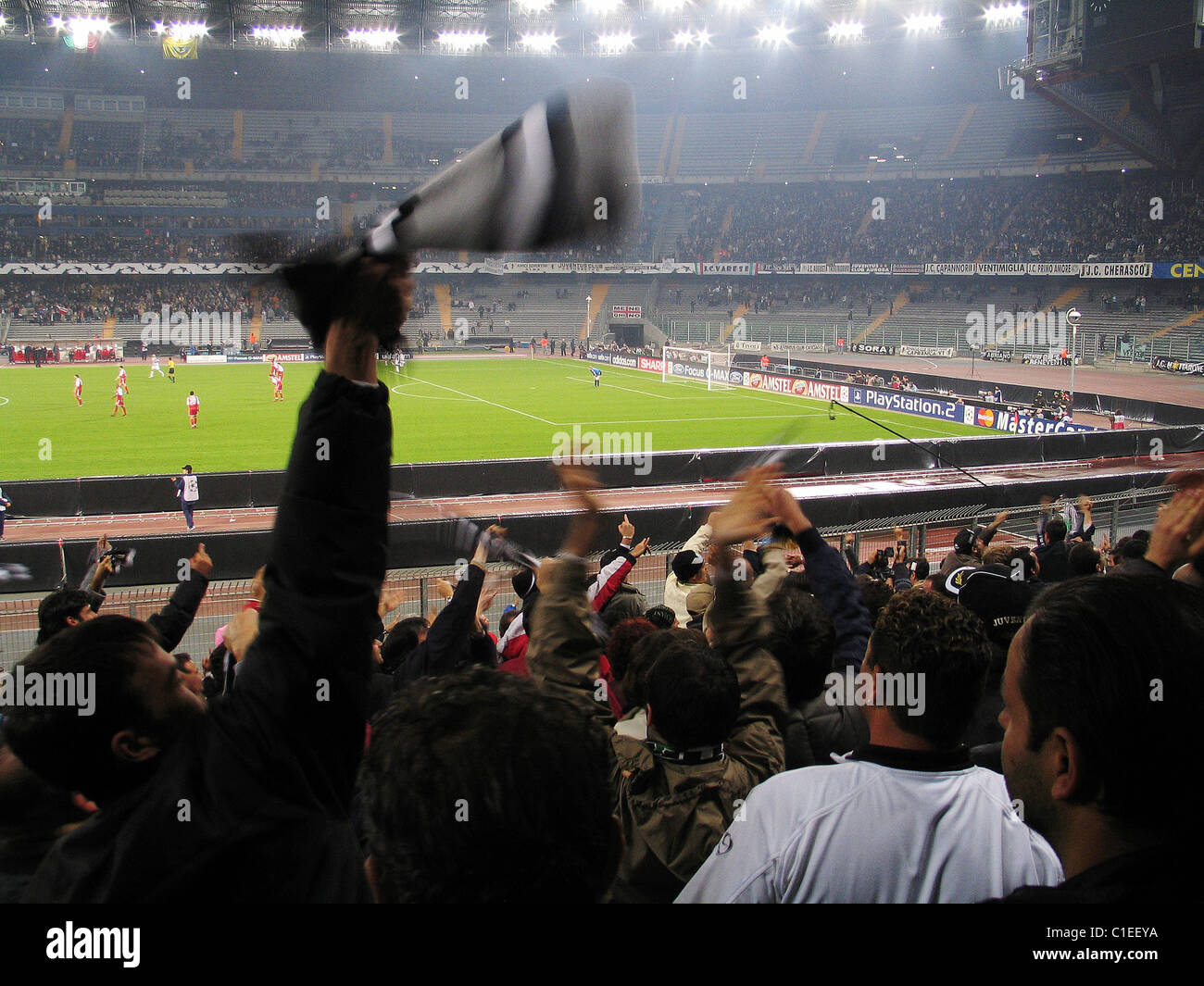 L'Italia, Regione Piemonte, Città di Torino, Stadio delle Alpi, casa della Juventus giocando contro il Bayern Monaco di Baviera team Foto Stock