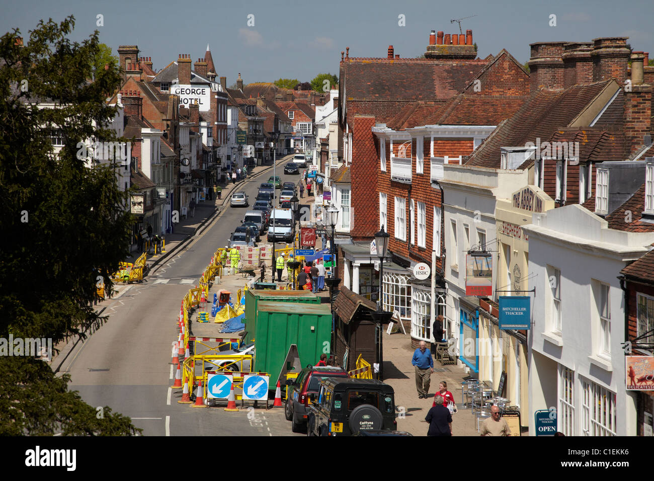 High Street, Battle, East Sussex, England, Regno Unito Foto Stock