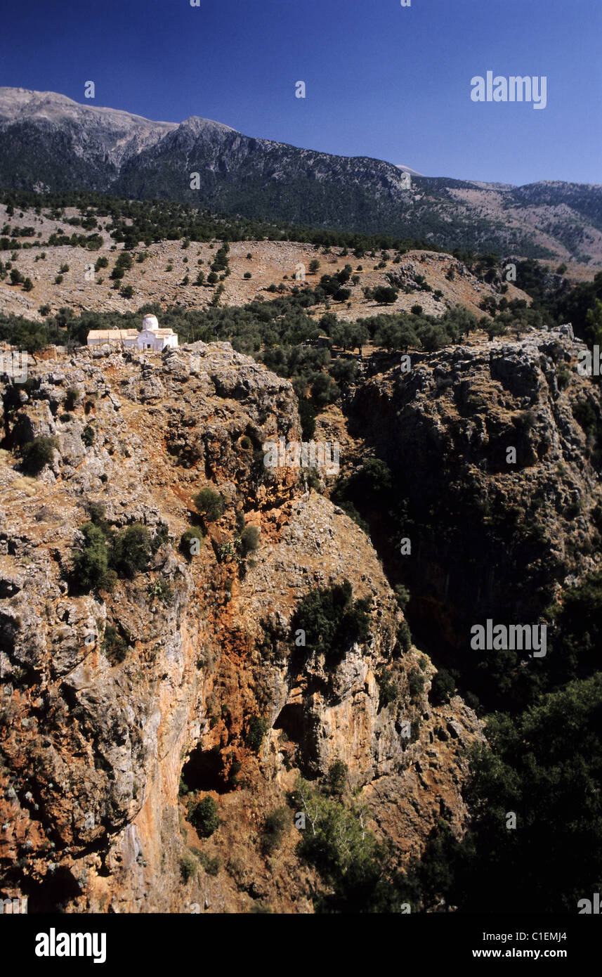 La Grecia, Creta isola, la chiesa bizantina di Aradena costruita nel XIV secolo Foto Stock