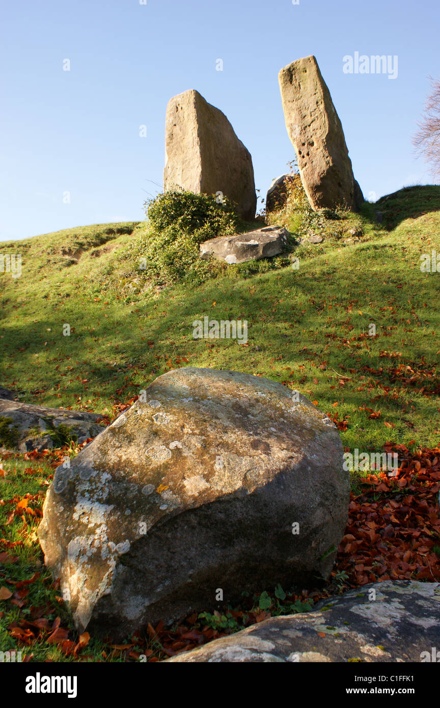Coldrum Long Barrow nel Kent. Foto Stock