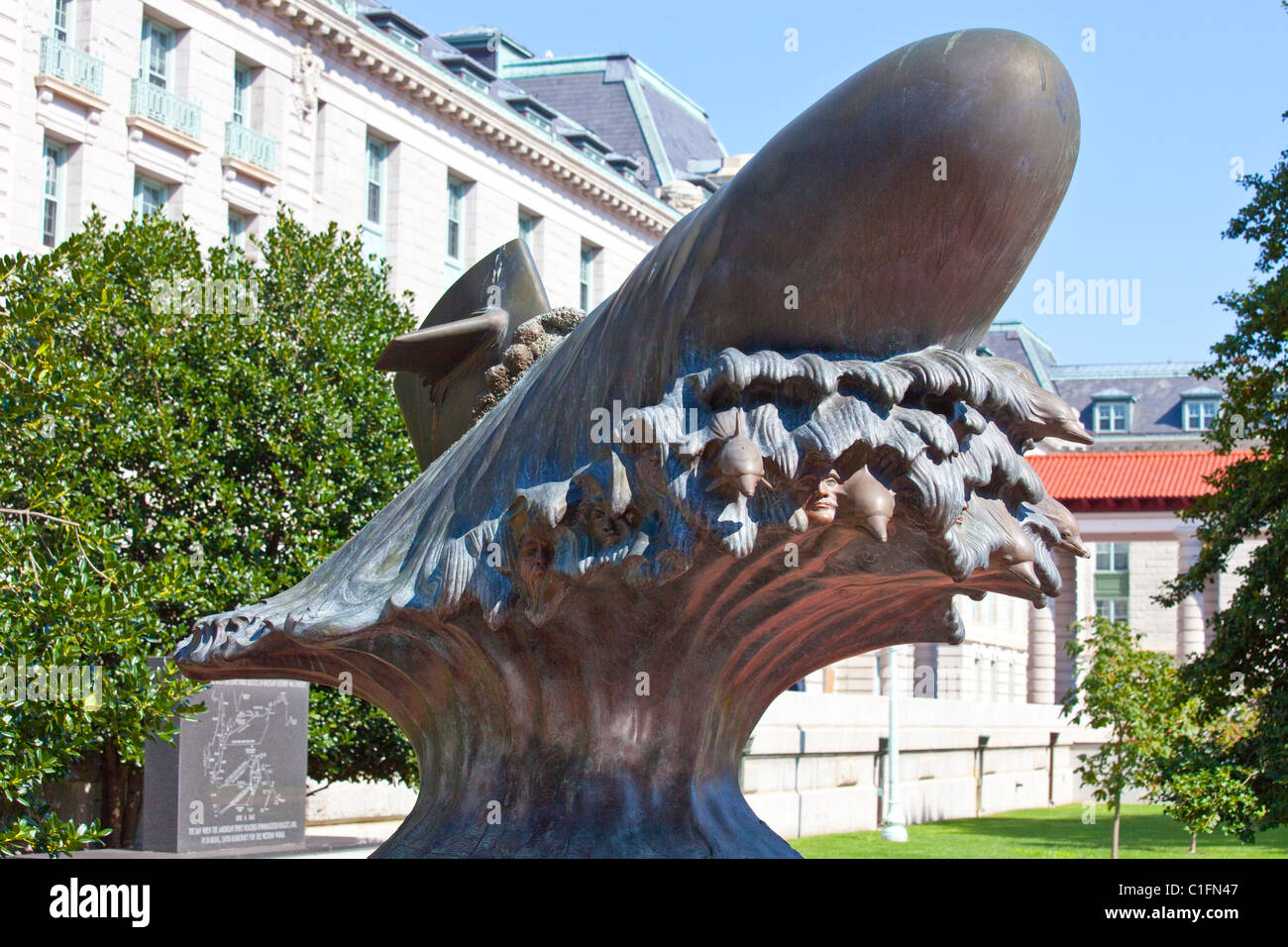Monumento alla forza Sumbarine, US Naval Academy, Annapolis, Maryland Foto Stock