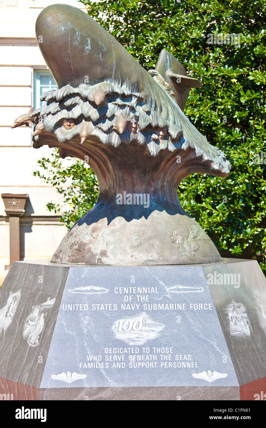 Monumento alla forza Sumbarine, US Naval Academy, Annapolis, Maryland Foto Stock