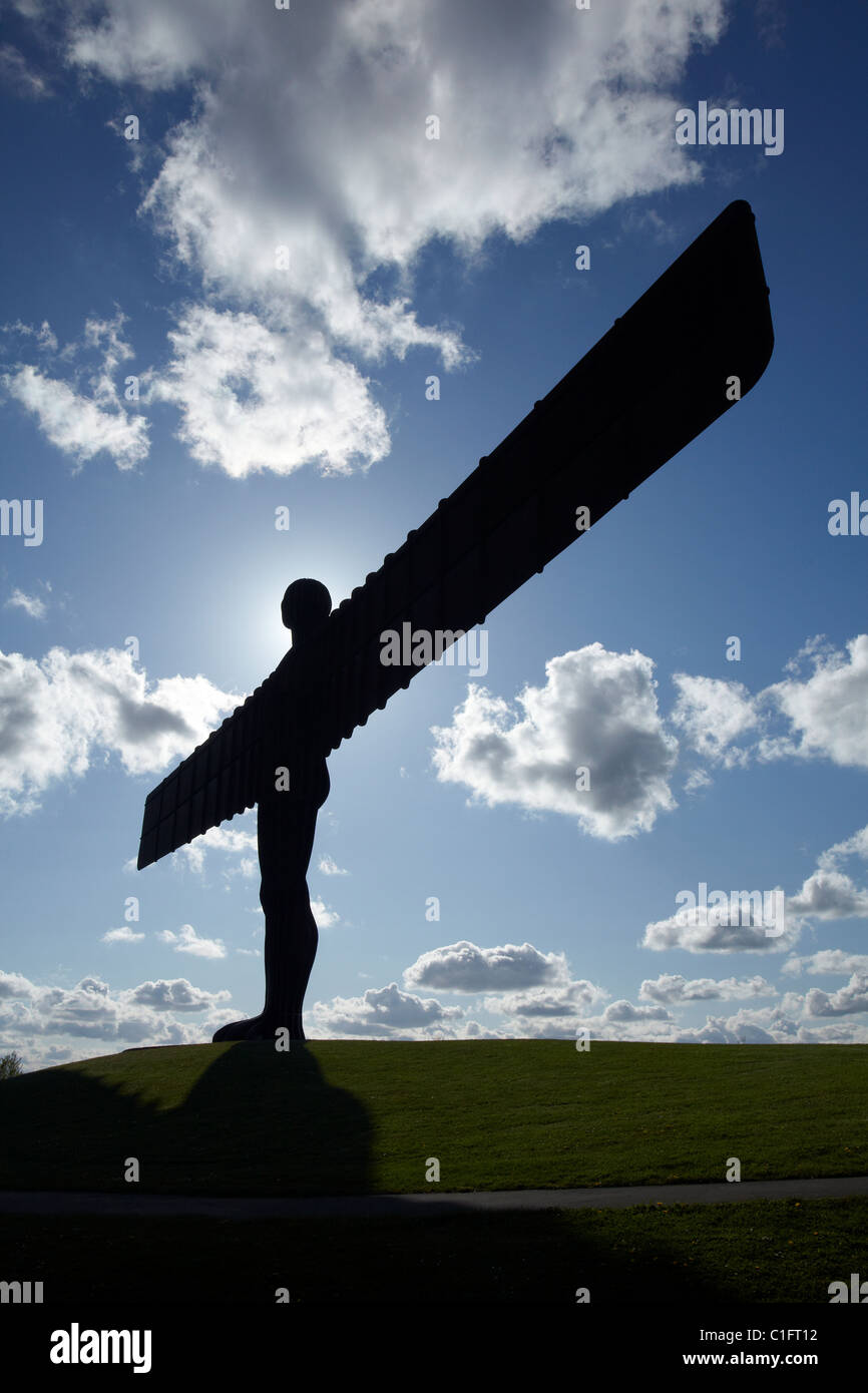 L Angelo della statua del Nord, Newcastle upon Tyne, England, Regno Unito Foto Stock