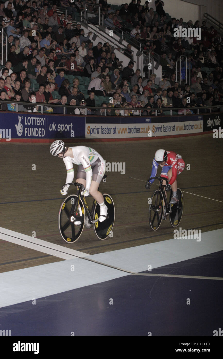 Anna Meares Jessica vernice 1/4 finale prima rd Foto Stock