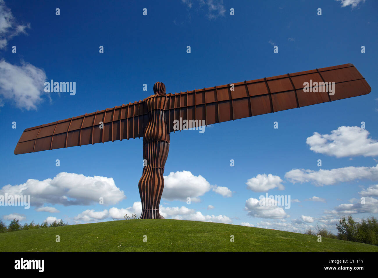 L Angelo della statua del Nord, Newcastle upon Tyne, England, Regno Unito Foto Stock
