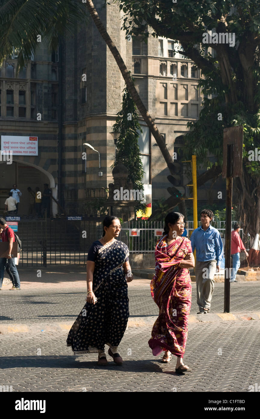 Scena di strada, Fort Area, Mumbai, India Foto Stock