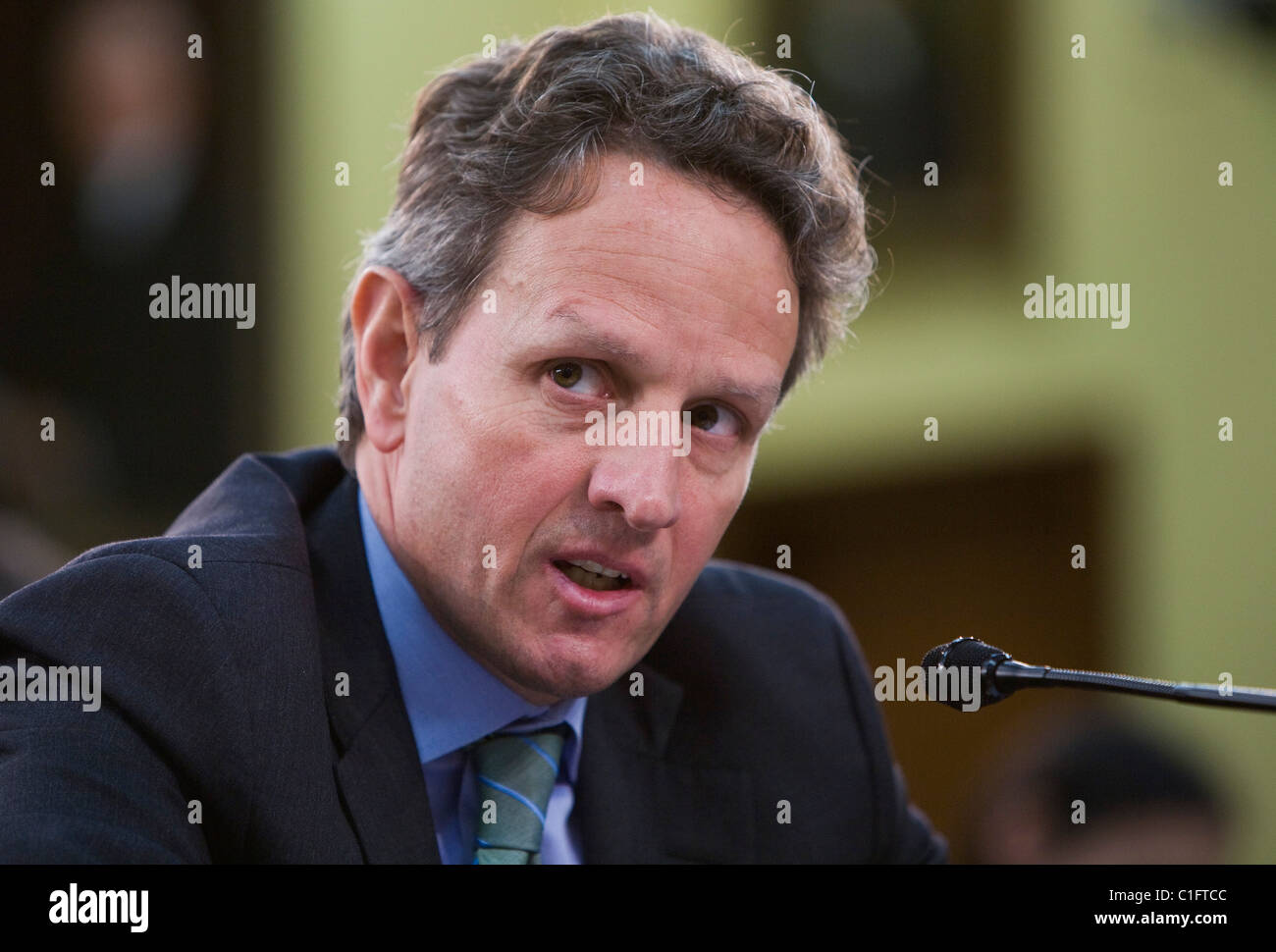 Il segretario al Tesoro Timothy Geithner. Foto Stock