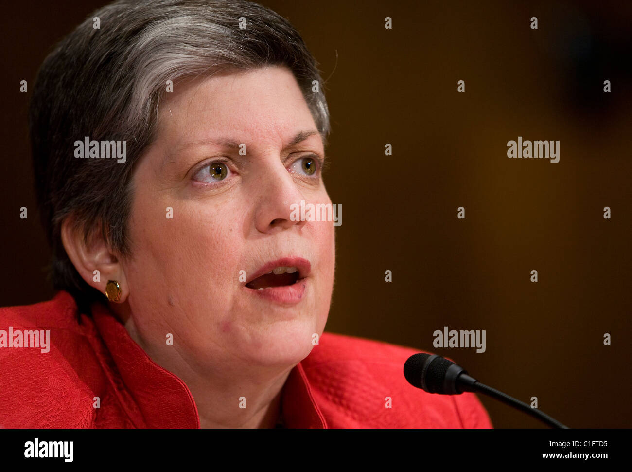 Homeland Security Segretario Janet Napolitano. Foto Stock