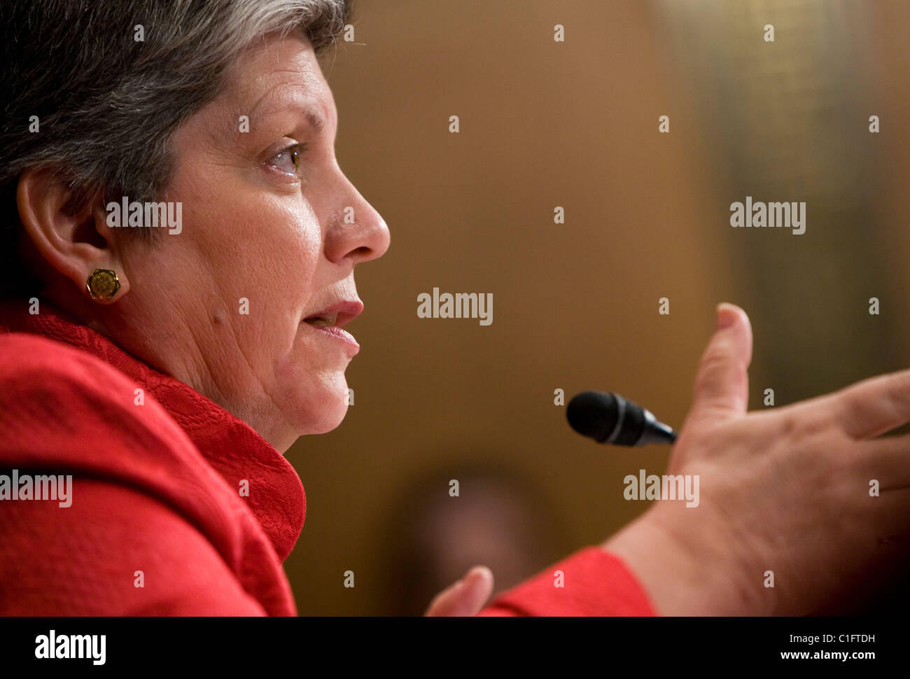 Homeland Security Segretario Janet Napolitano. Foto Stock