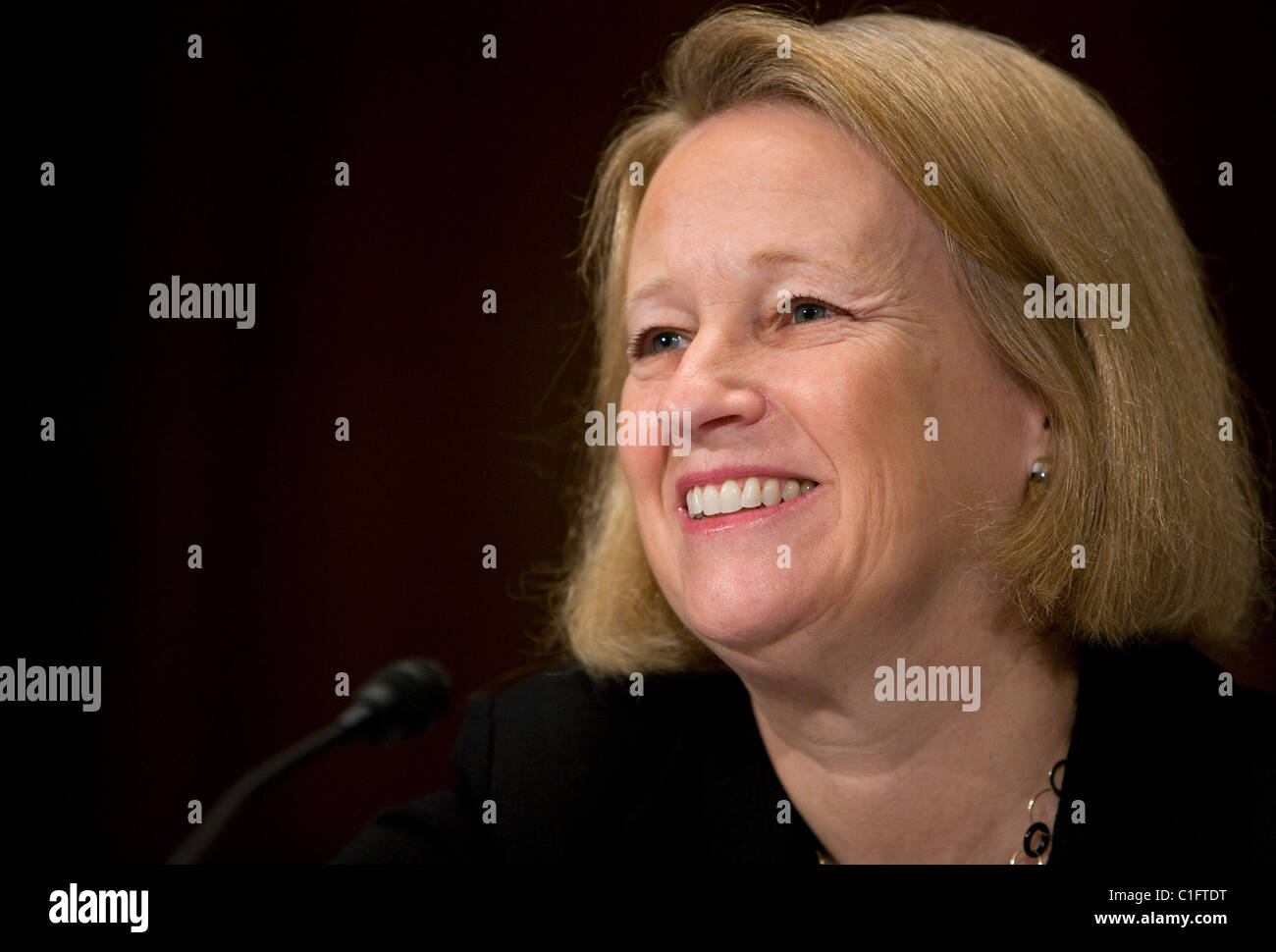 Mary Schapiro, Presidentessa della Securities and Exchange Commission (SEC) Foto Stock