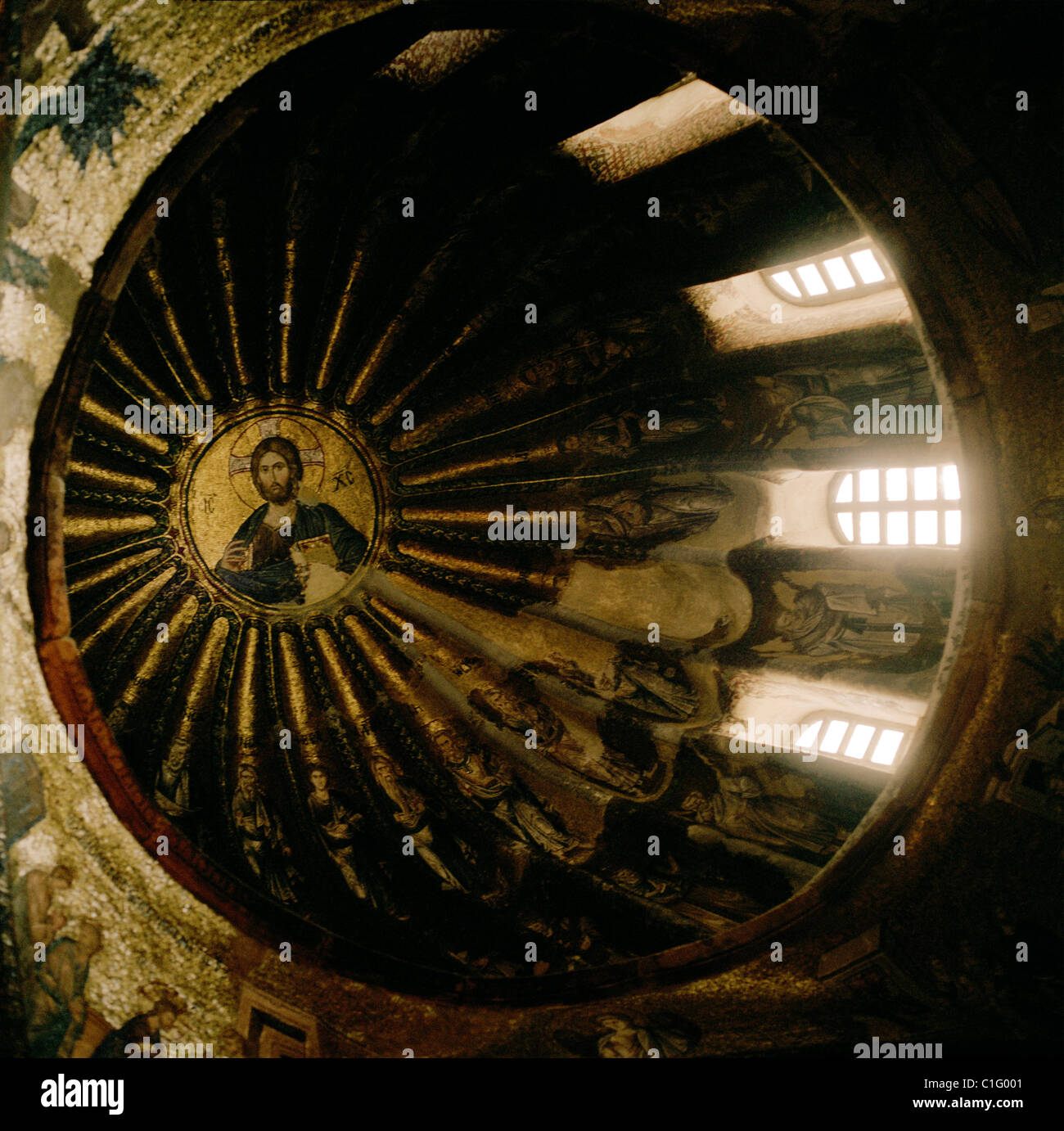 Chiesa di San Salvatore in Chora (noto anche come il Museo Kariye Muzesi [ ] ) ad Istanbul in Turchia. Foto Stock